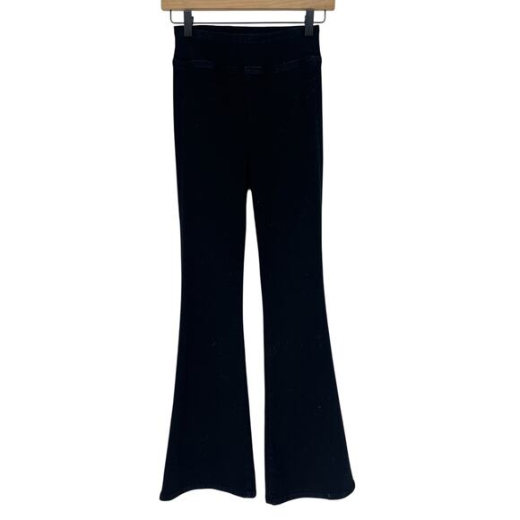 Frame The Jetset Wide Leg in Sheen Noir - Picture 5 of 14